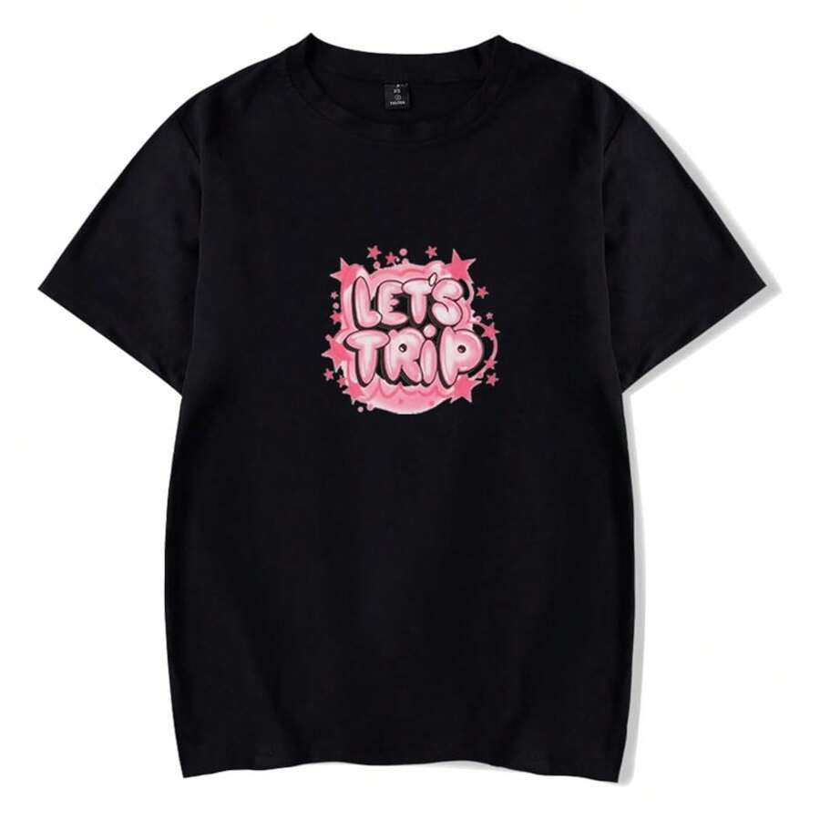 Sturniolo Triplets Airbrush Baby Merch Ghost Shirt Fashion Short Sleeve Hip Hop T Shirt, Small, Women's Cotton Short Sleeve T-Shirt - màu đen - Xem 1