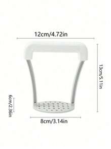 2 Stück manuelle Kartoffelpresse mit rutschfestem Griff, Frucht- & Gemüsepresse, Stampfer, Gemüsehacker, Küchengerät, Kochutensil