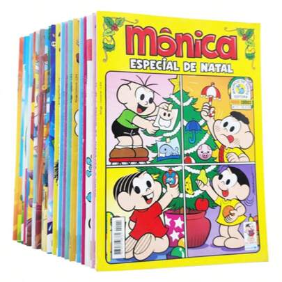 Gibi Turma Da Mônica Cebolinha Cascão Almanaque Kit 20 Vols