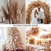 40" Inch 30 Stems Natural Pampas Grass Decor Tall, Pampas Grass, Tall Pampas Grass For Wedding, Party, Farmhouse, Boho Home Decor - Multicolor - View 10