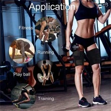 Pair Of Thigh Trimmer Trainer Belt Outdoor Running Gym Exercise Legging Shapers Women/Men Hot Neoprene Thigh Sauna Sweat Wraps Adjustable Thigh Support For Weight Loss Gym Accessories
