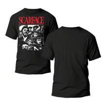 Playera, Películas Icónicas, Tony Montana ,Roster 01 - Negro - Ver 2