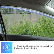 Aoyade Smoke Car Window Visors Sun Rain Guard Wind Deflectors For Chevrolet MALIBU XL 2016 2017 2018 Accessories 4PC - Transparent Black - View 4