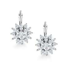1 Pair Wedding Flower Design Earrings