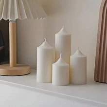 Three-Dimensional Cylindrical Aromatherapy Candle, Scented Candle - Perfect For Bedroom Atmosphere And Best Friend Gift, Wedding, Wedding Decoration Simple Geometric Decorative Design, Suitable For Wedding Scene Layout, Festival Birthday Party Gifts Graduation