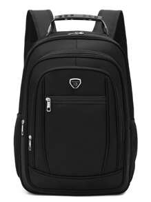 Mochila Faculdade e Trabalho com Entrada Impermeavel Reforçada Notebook Cabo de Aço Usb/Fone A2013 - Preto - Visão 1