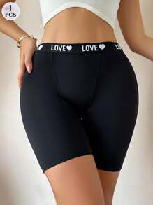 女式无缝舒适性感高腰安全短裤