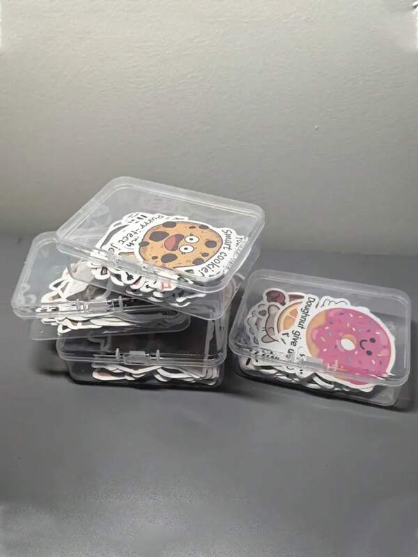Transparante PVC opbergdoos, multifunctionele draagbare opbergdoos voor stickers en sieraden, opbergdoos voor accessoires, opbergdoos voor kantoorbenodigdheden, geschikt voor kantoor en school, opbergdoos voor kantoorbenodigdheden, onmisbaar voor school., etui, etui, schooltas, schoolbenodigdheden, terug naar school