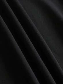 夏季上衣，女式休闲圆领 T 恤，带有“美丽破碎”心形图案，100% 涤纶针织，常规长度，适合所有季节穿着舒适，女式图案 T 恤 - 黑色 - 查看 7