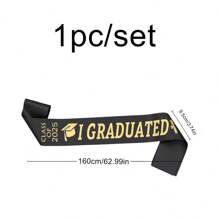 1 件 2025 届毕业绶带，“我毕业了”学校派对/庆典仪式配饰、摄影道具 - 彩色 - 查看 3