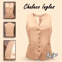 CHALECO INGLES ELEGANTE - Beis - Ver 4