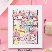 Sanrio Diamond Painting Kuromi, Peace And Happiness Cartoon Puzzle, Handmade DIY Gift, Gift Frame
