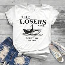 The Losers Club Derry Me Est 1958 Boat Vintage T-Shirt, The Losers Club Shirt, Gift Tee For You And Your Friends - White - View 1