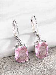 1 对经典方晶锆石耳坠，适合女士结婚纪念日订婚派对珠宝情人节礼物、妈妈、母亲、母亲节、礼物 - 1# - 查看 3