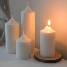 Three-Dimensional Cylindrical Aromatherapy Candle, Scented Candle - Perfect For Bedroom Atmosphere And Best Friend Gift, Wedding, Wedding Decoration Simple Geometric Decorative Design, Suitable For Wedding Scene Layout, Festival Birthday Party Gifts Graduation