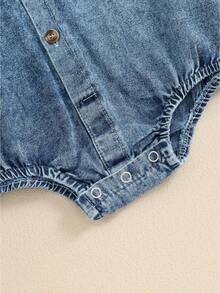 Young Girls Denim Tops - Blue - View 4