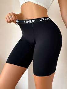 女式无缝舒适性感高腰安全短裤