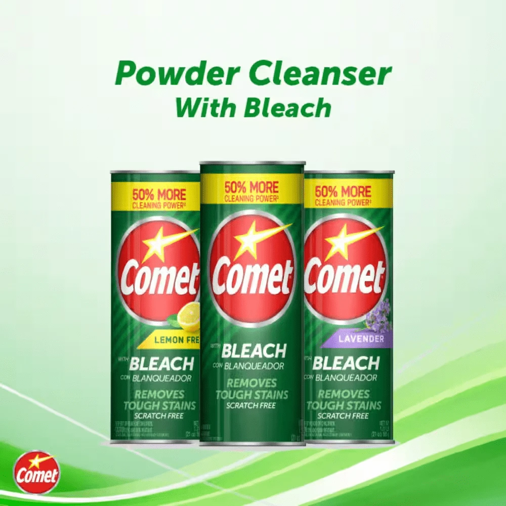21 Oz. Comet Lemon Fresh Cleaner All Purpose Cleaning Powder 50% More Cleaning Power