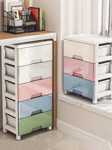 Drawer-Style Shoe Cabinet, Narrow Slit Storage Cabinet, Side Shelf Cabinet, Multi-Layer Plastic Bedside Cabinet, Bathroom