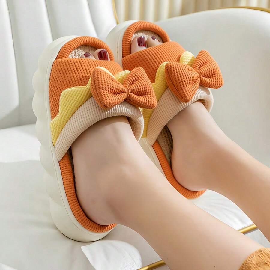 Women Home Slippers - Orange - View 1