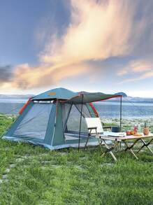 Camping Tent For Up To 4 People Waterproof Anti-Mosquito Quick Opening Removable Roof Automatic Expansion