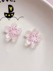 6 peças de ímãs de geladeira com padrão de flor de cristal transparente - 3D estéreo, opções multicoloridas (branco, rosa, roxo, etc.), ímãs fofos ideais para decoração de Páscoa, escritório, cozinha, quadro branco, armário de armazenamento, máquina de lavar louça, decoração de casa, presente de dia dos namorados