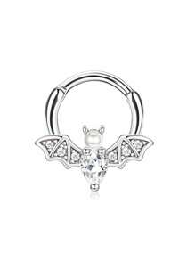 BESTEEL 1 buc inele septum 16G cercei Daith inele nas inel oțel inoxidabil CZ opal cartilaj Helix cercei tragus septum clicker piercing bijuterii