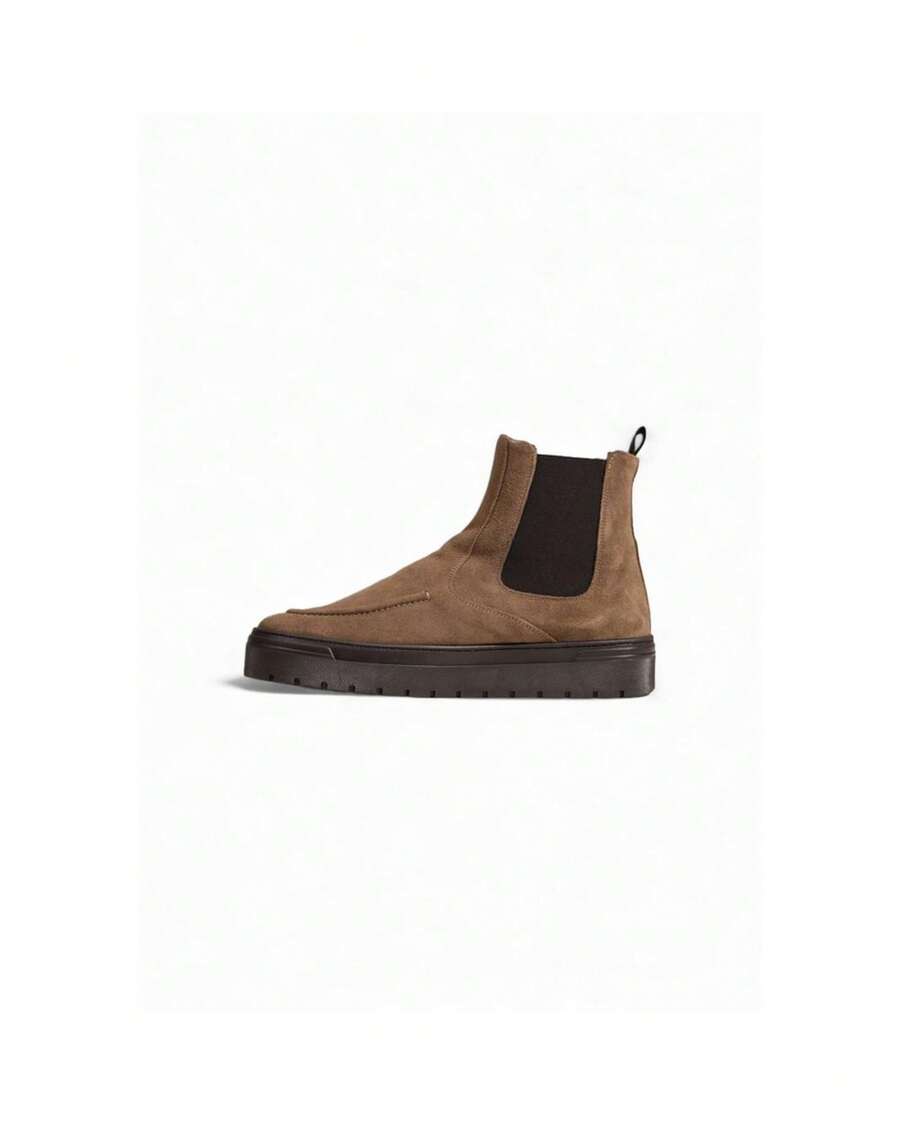 suede platform chelsea boots