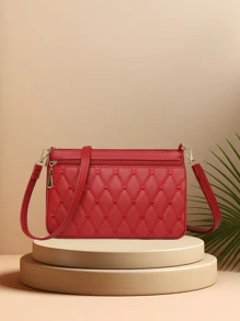 1 túi xách nữ Lingge Love Style, Túi đeo vai thời trang, dễ thương và tươi mới, Túi đeo chéo màu đen, Túi máy ảnh thời trang và đơn giản, Tay nghề thủ công tinh tế, Nhiều lớp, dung lượng lớn, Đựng đồ trang điểm, Son môi, Ví đựng tiền xu, Dây đeo vai có thể điều chỉnh để tự làm, Túi điện thoại thời trang thường ngày, Túi xách dễ thương, Túi đeo vai vuông nhỏ, Túi có dây kéo bằng da PU, Đa năng để sử dụng hàng ngày, Trợ thủ đắc lực khi đi du lịch, Quà tặng ngày lễ, Nhiều màu sắc để lựa chọn - Nhiều màu - Xem 13