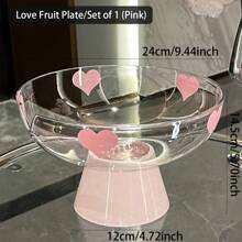 Tazón de fruta de plástico de estilo de lujo con tapa, plato de bocadillos de alta gama, plato de fruta de alta estética creativa para la mesa de café de la sala de estar, uso en la cocina del hogar, tazón grande para contacto con alimentos