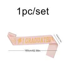 1 件 2025 届毕业绶带，“我毕业了”学校派对/庆典仪式配饰、摄影道具 - 彩色 - 查看 9