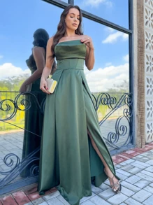 Bridesmaid Dresses - 橄欖綠 - 查看 1