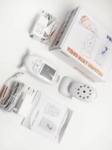 Babá Eletrônica Sem Fio Digital Com Visão Noturna - Branco - Visão 8