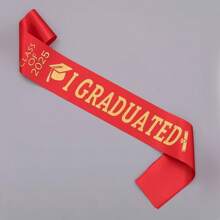1 件 2025 届毕业绶带，“我毕业了”学校派对/庆典仪式配饰、摄影道具 - 彩色 - 查看 4