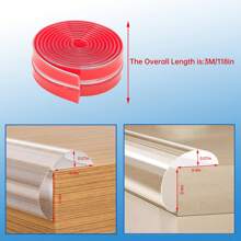 Tiras de protección de borde de silicona - Protectores de esquina de plástico con adhesivo previo, libres de plomo - Protectores de parachoques transparentes antichoque para muebles, gabinetes, mesas, cajones - Para el hogar y la oficina - Protege los muebles contra daños - Regalo ideal para estrenar casa