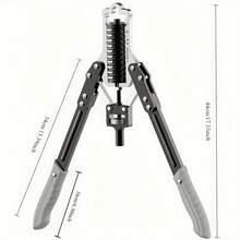 1 Piece Stainless Steel And PVC Adjustable Arm Strength Trainer, 33.07-165.35LB Resistance, Multifunctional Home Gym Fitness Equipment, Suitable For Men's Chest Muscle Training, Gym Accessories - 紅色 - 查看 6