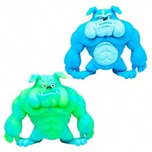 Brinquedo Estica Dog Stretch Divertido Infantil TPR Dm Toys - Verde - Visão 2