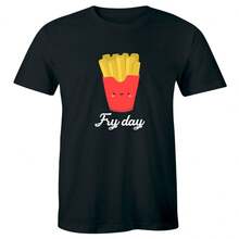 Fry Day Men's T-Shirt Funny Fast Food French Fry Weekend Shirt Friday Tee