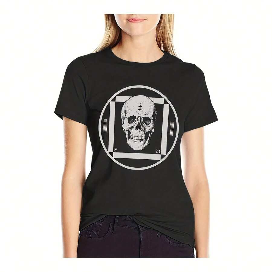 Psychic TV - OV Power T-Shirt Quick Drying Tees Funny T Shirts For Women - Black - View 1