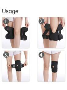 1pc 8th Generation Knee Support Brace With Side Stabilizers, Enhanced Compression, Breathable & Adjustable Knee Sleeve, Non-Electric Device - Effectively Relieve Pain And Discomfort! Ideal For Sports, Fitness And Daily Life!