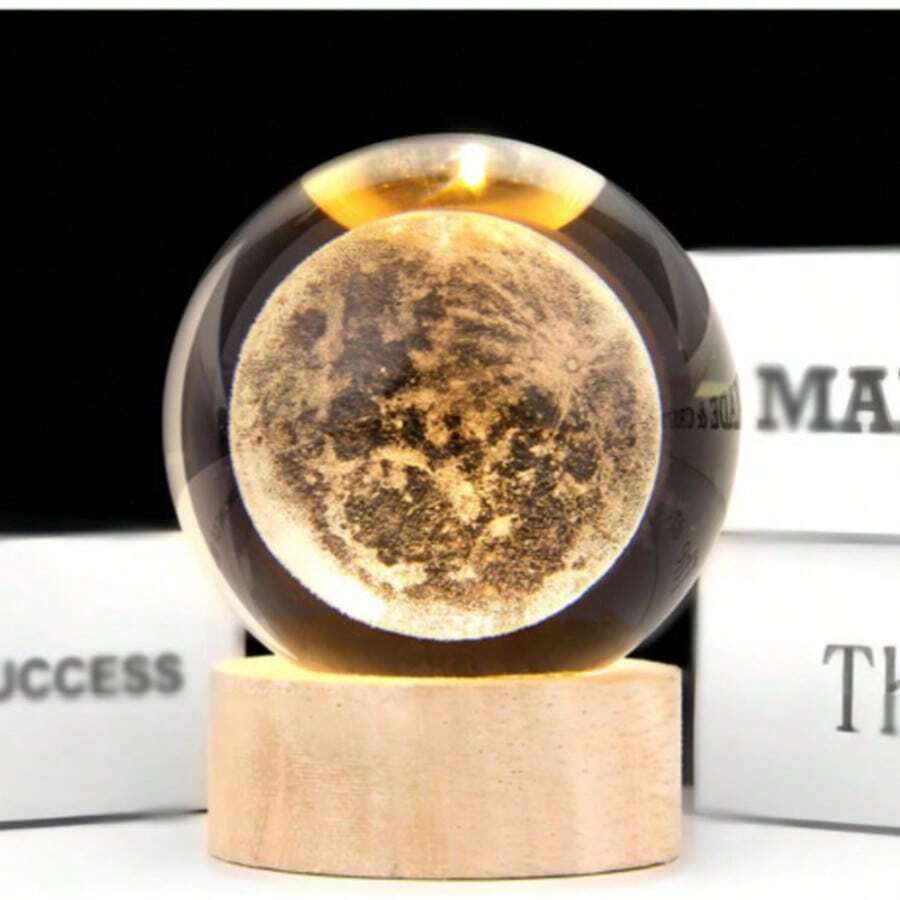 6CM NIGHT LIGHT BALL WITH USB CABLE - Luna - View 1