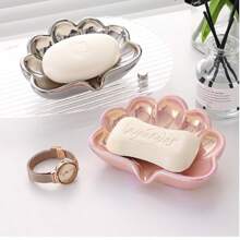 Caixa de sabonete de cerâmica estilo Ins, porta-joias, leve e fácil de limpar, decoração para casa, banheiro, pequena felicidade de volta às aulas - Multicolorido - Ver 3