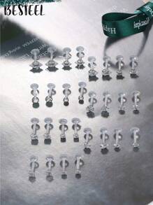 BESTEEL 1 pieza Pendiente de cartílago de hélix frontal, trágus de 16G con rosca interna, anillo Monroe para el labio de 8MM, joyería de piercing corporal