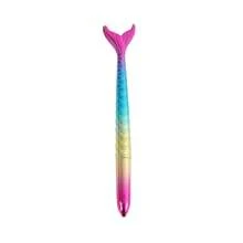 3/5/10pcs Of 0.5mm Black Ink Beautiful Mermaid Series Gel Pens With Full Needle Tube Tips Mermaid Style Signature Brush Writing Water Pen Round Ballpoint Pen Gel Pen Random Color
