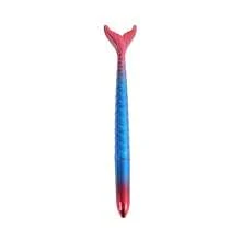 3/5/10pcs Of 0.5mm Black Ink Beautiful Mermaid Series Gel Pens With Full Needle Tube Tips Mermaid Style Signature Brush Writing Water Pen Round Ballpoint Pen Gel Pen Random Color