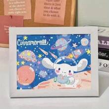 Sanrio Diamond Painting Kuromi, Peace And Happiness Cartoon Puzzle, Handmade DIY Gift, Gift Frame