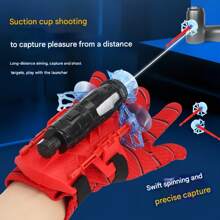 1set Spider Silk Launcher Toy,Spider Hero Gloves,Water Guns With Glove, Hero Water Gun Launcher,Superhero Spider Web Wrist Shooter Set,Hero Weapon,Interactive Toy,Cosplay Toy,Creative Toy,Birthday Day Gift,Party Gift,Perfect Gift,Halloween & Christmas Gifts