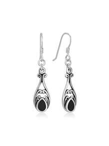 1 Pair Classic 925 Sterling Silver Water Drop Earrings, Suitable For Parties, Anniversaries, Women's Jewelry Gift - 1# - View 1