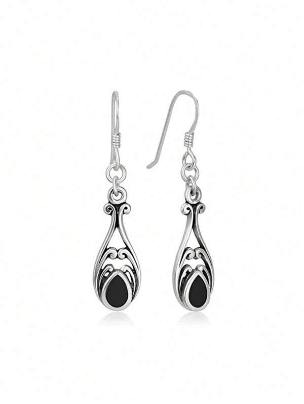 1 Paar klassische 925 Sterling Silber Tropfen Ohrringe für Party, Jahrestag, Ohrschmuck für Frauen, Geschenk Edel-Schmuck