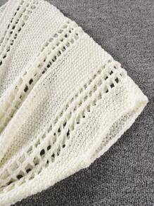 Cardigan lung, casual, cu mânecă scurtă, cu dimensiuni mari, pentru femei